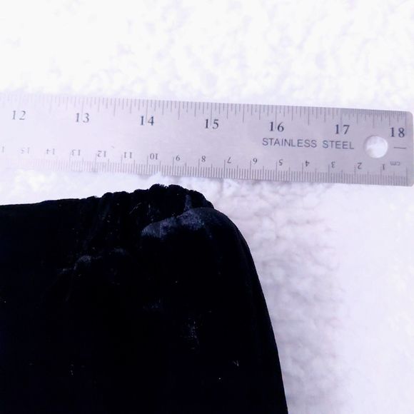 Eileen Fisher Silk Blend Black Pull On Velour Pants Women's Sz L NWT - Picture 7 of 12